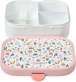Mepal – Lunchbox Campus – Broodtrommel Voor Kinderen – Spring Flowers – Little Dutch - Bento Box - Geschikt Voor 4 Boterhammen -Mepal 1122x1200