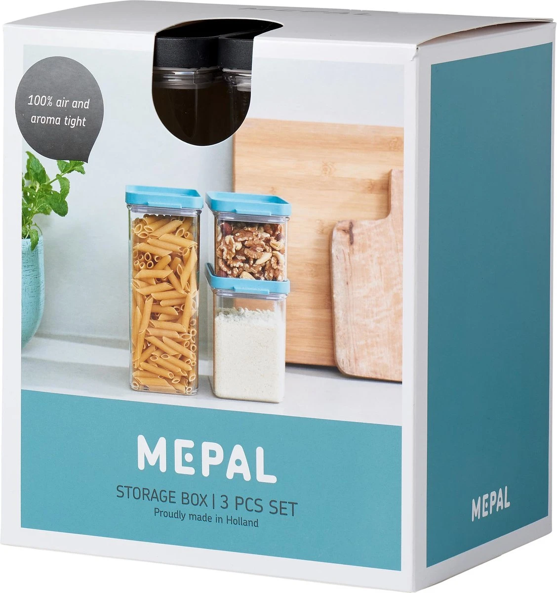 Mepal – Omnia Set Bewaardoos 3-delig – Black – Bewaardozen Voedsel – Makkelijk Stapelbare Voorraadpotten – Lucht En- Aromadicht 4 Mepal – Omnia Set Bewaardoos 3-delig – Black – Bewaardozen Voedsel – Makkelijk Stapelbare Voorraadpotten – Lucht En- Aromadicht - Afbeelding 2