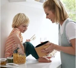 Mepal – Vleeswarendoos Modula 1-laags – Wit – Bewaardoos Met Deksel – Zicht Op Inhoud - Stapelbaar – Koelkastdoos -Mepal 1200x1074