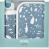 Mepal – Lunchset Campus (pu + Lb) - Ocean – Pop-up Drinkfles En Broodtrommel Voor Kinderen – Little Dutch -Mepal 1200x1106
