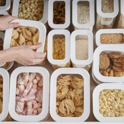 Mepal – Starterset Bewaardoos Modula – 7-delig – Wit – Bewaardozen Voedsel – Voorraaddozen - Stapelbaar -Mepal 1200x1200 49