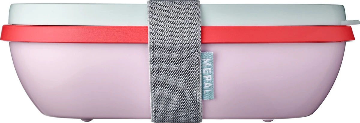 Mepal – Lunchbox Ellipse Duo – Lunchbox Voor Volwassenen En Saladebox To Go– Strawberry Vibe – Magnetronbestendig - Limited Edition 4 Mepal – Lunchbox Ellipse Duo – Lunchbox Voor Volwassenen En Saladebox To Go– Strawberry Vibe – Magnetronbestendig - Limited Edition - Afbeelding 2