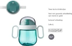 Mepal Mio – Antilekbeker 200 Ml – Gegarandeerd Lekvrij – Flowers & Butterflies– Kan Tegen Een Stootje – Drinkbeker Voor Kinderen – Oefenbeker -Mepal 1200x773 6