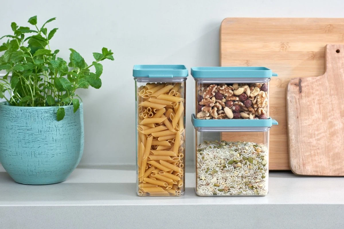 Mepal – Omnia Set Bewaardoos 3-delig – Black – Bewaardozen Voedsel – Makkelijk Stapelbare Voorraadpotten – Lucht En- Aromadicht 8 Mepal – Omnia Set Bewaardoos 3-delig – Black – Bewaardozen Voedsel – Makkelijk Stapelbare Voorraadpotten – Lucht En- Aromadicht - Afbeelding 6