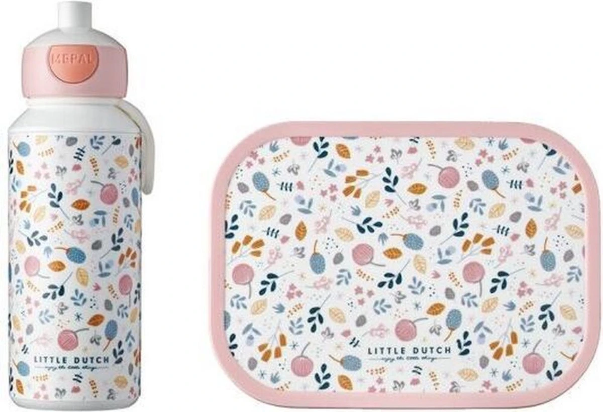 Mepal – Lunchset Campus (pu + Lb) – Pop-up Drinkfles En Broodtrommel Voor Kinderen – Spring Flowers – Little Dutch 3 Mepal – Lunchset Campus (pu + Lb) – Pop-up Drinkfles En Broodtrommel Voor Kinderen – Spring Flowers – Little Dutch