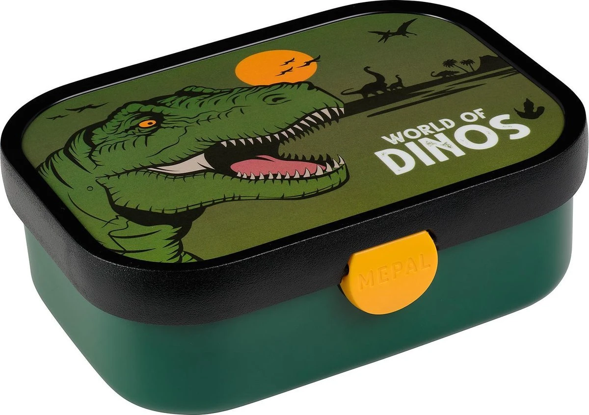 Mepal – Lunchset Campus (pu + Lb) – Pop-up Drinkfles En Broodtrommel Voor Kinderen – Dino – Bento Box – Lekvrij 3 Mepal – Lunchset Campus (pu + Lb) – Pop-up Drinkfles En Broodtrommel Voor Kinderen – Dino – Bento Box – Lekvrij - Afbeelding 2