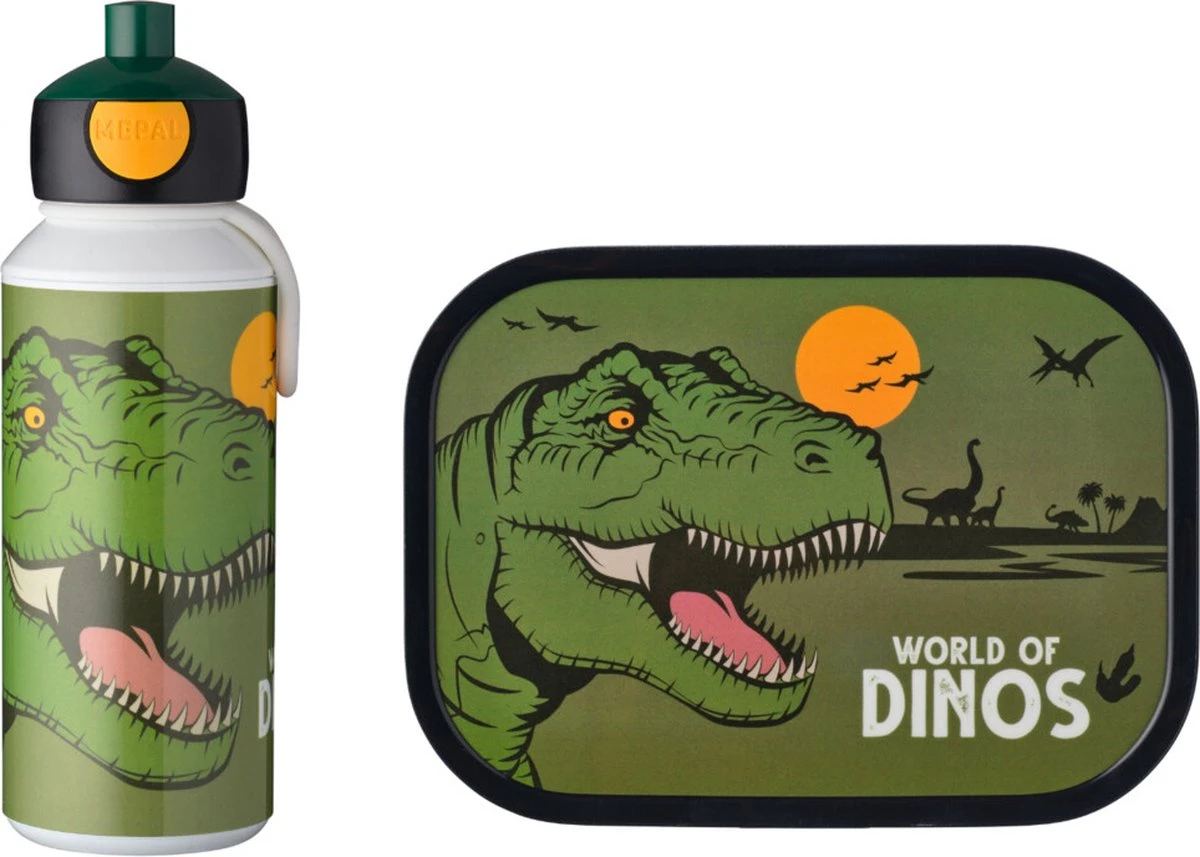 Mepal – Lunchset Campus (pu + Lb) – Pop-up Drinkfles En Broodtrommel Voor Kinderen – Dino – Bento Box – Lekvrij 8 Mepal – Lunchset Campus (pu + Lb) – Pop-up Drinkfles En Broodtrommel Voor Kinderen – Dino – Bento Box – Lekvrij - Afbeelding 7