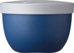 Mepal – Snackpot Ellipse 350 Ml – Praktische Snackbox Voor Onderweg – Nordic Denim - Mag In De Magnetron, Vriezer En Vaatwasser.