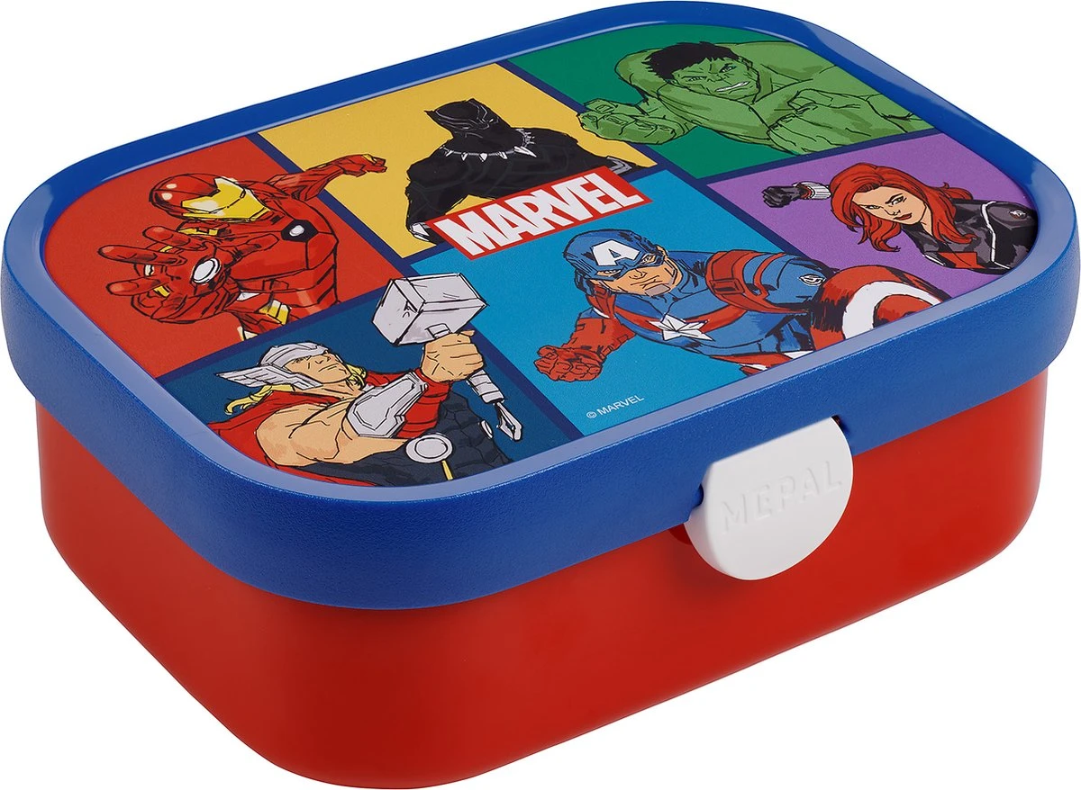 Mepal – Lunchset Campus (pu + Lb) – Pop-up Drinkfles En Broodtrommel Voor Kinderen – Avengers – Bento Box – Lekvrij 4 Mepal – Lunchset Campus (pu + Lb) – Pop-up Drinkfles En Broodtrommel Voor Kinderen – Avengers – Bento Box – Lekvrij - Afbeelding 2