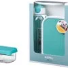 Mepal – Waterfles + Lunchbox + Fruitbox Campus – Turquoise – Drinkfles Voor Kinderen – Broodtrommel – Fruitbakje – Giftset -Mepal 1200x886