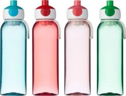 Mepal – Waterfles Pop-up Campus – 500 Ml – Turquoise – Drinkfles Kinderen – Zicht Op Inhoud – BPA Vrij -Mepal 1200x920