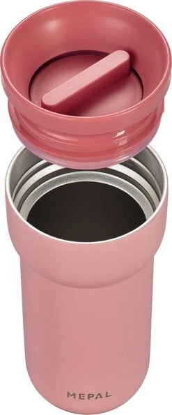 Mepal Isoleerbeker Ellipse 375 Ml – Houdt Je Drankje 4 Uur Warm En 8 Uur Koud – Nordic Pink – Koffiebeker To Go – Lekdicht – Thermosbeker -Mepal 498x1200
