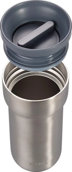 Mepal Isoleerbeker Ellipse 375 Ml – Houdt Je Drankje 4 Uur Warm En 8 Uur Koud – Natural Brushed – Koffiebeker To Go – Lekdicht – Thermosbeker -Mepal 507x1200