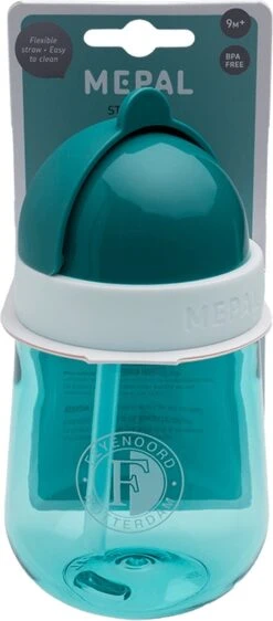Mepal Mio – Rietjesbeker 300 Ml – Gegarandeerd Lekvrij – Deep Turquoise – Ideaal Voor Onderweg – Drinkbeker Kinderen -Mepal 527x1200