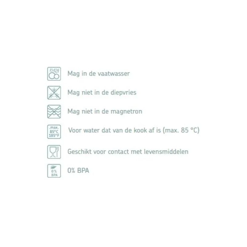 Mepal Beker Bloom 300 Ml Wit 4 Mepal Beker Bloom 300 Ml Wit - Afbeelding 2