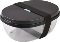 Mepal Saladbox Ellipse Zwart 17,5 X 9,5 X 25,5 Cm