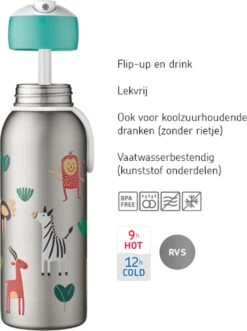 Mepal – Isoleerfles Flip-up Campus – Frozen 2 – Waterfles Met Rietje – Houdt Je Drankje Tot 9 Uur Warm En 12 Uur Koud – Drinkfles Voor Kinderen – Thermosfles -Mepal 896x1200 3